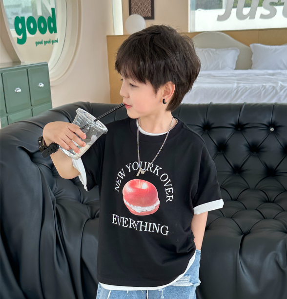 2024夏服新作韓国子供服　男の子　半袖ｔシャツ