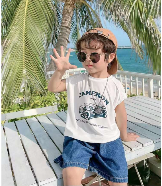 2024夏服新作韓国子供服　3色　タンクトップ