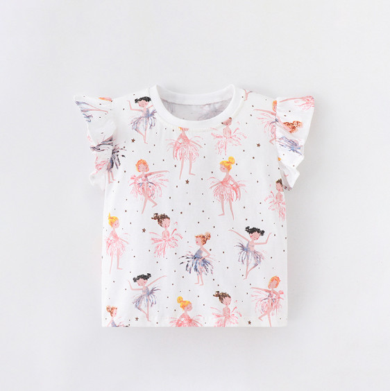 2024夏服新作韓国子供服　女の子　半袖ｔシャツ