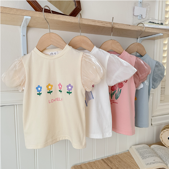 2024夏服新作韓国子供服　4色半袖ｔシャツ