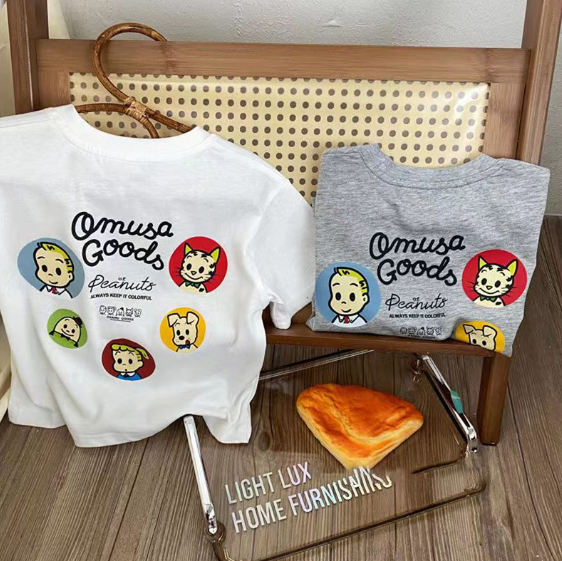 2024夏服新作韓国子供服　人気柄　半袖ｔシャツ