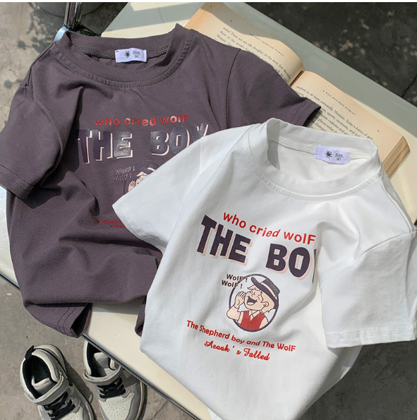 2024夏服新作韓国子供服  男女兼用  半袖ｔシャツ