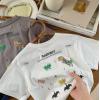 2024夏服新作韓国子供服　恐竜柄　半袖ｔシャツ