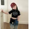 2024夏服新作韓国子供服　英字ロゴ　半袖ｔシャツ