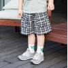 2024夏服新作韓国子供服　チェック柄　5分丈パンツ