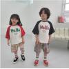2024夏服新作韓国子供服　Smile柄　半袖Ｔシャツ