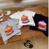 2024夏服新作韓国子供服　ハンバーガー　半袖ｔシャツ