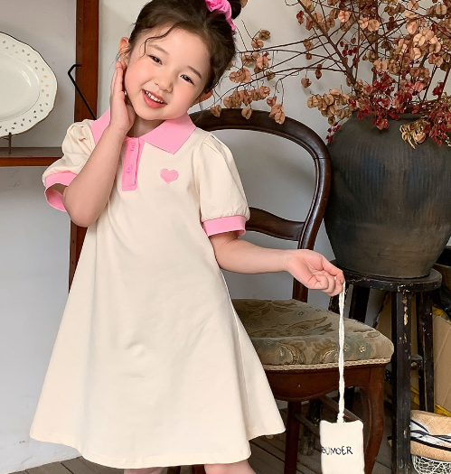 2025夏服新作韓国子供服　女の子　ワンピース
