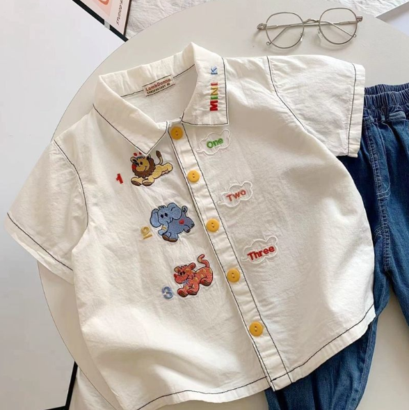 2025夏服新作韓国子供服　人気　ブラウス