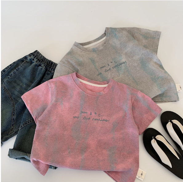 2025夏服新作韓国子供服　かっこいい　半袖ｔシャツ