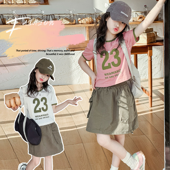 2025夏服新作韓国子供服　女の子　半袖ｔシャツ