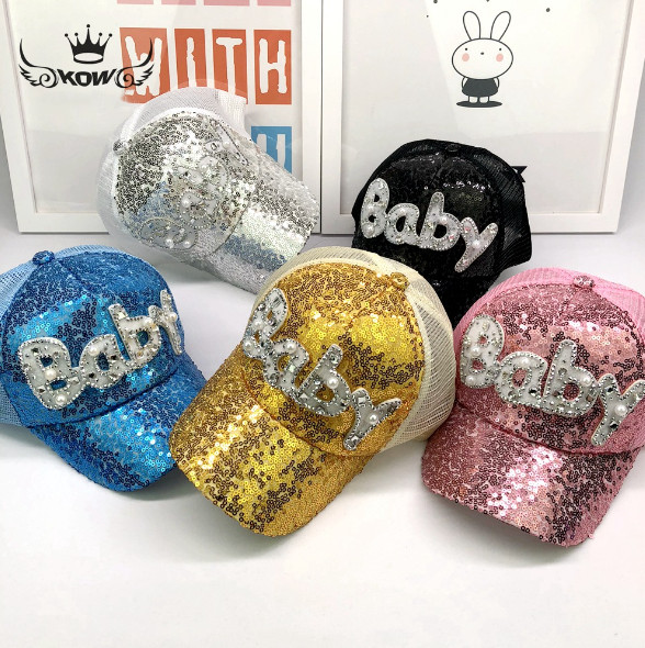 2025夏新品子供帽　BABY柄　野球帽 