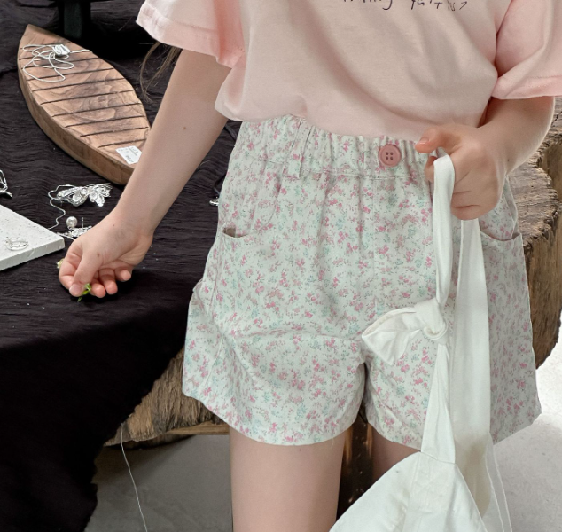 2025夏服新作韓国子供服　女の子　ショートパンツ