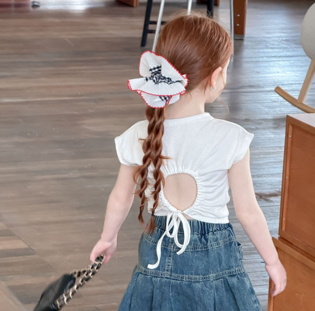 2025夏服新作韓国子供服　女の子　半袖ｔシャツ