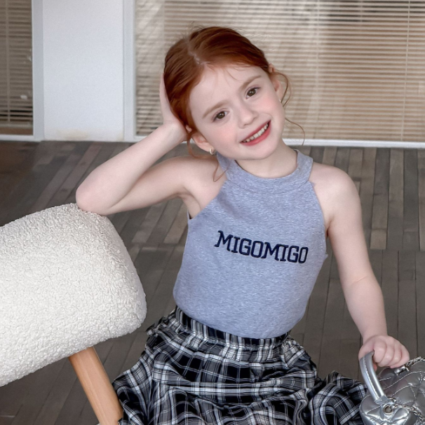 2025夏服新作韓国子供服　女の子　キャミソール