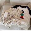 2025夏服新作韓国子供服　ミキー柄　半袖ｔシャツ