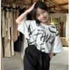 2025夏服新作韓国子供服　英字ロゴ　半袖ｔシャツ
