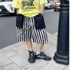 2025夏服新作韓国子供服　かっこいい　ボーダーパンツ