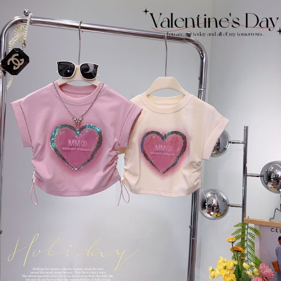 2025夏服新作韓国子供服　女の子　半袖ｔシャツ