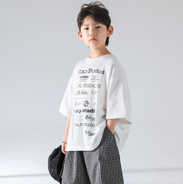 2025夏服新作韓国子供服　男の子　半袖ｔシャツ