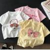 2025夏服新作韓国子供服　純綿　7色半袖Ｔシャツ