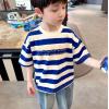 2025夏服新作韓国子供服　ボーダー　半袖ｔシャツ