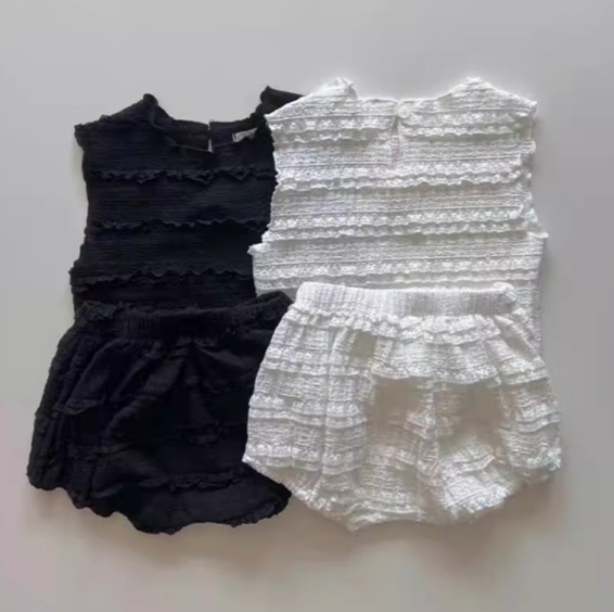 2025夏服新作ベビー服　上下セット