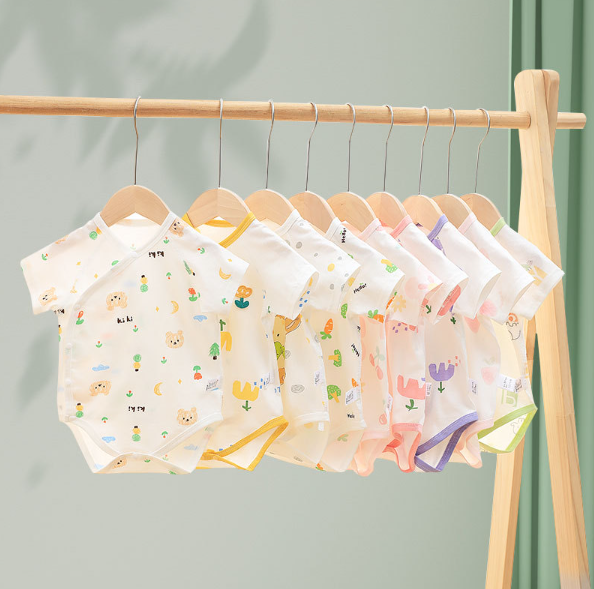 2025夏服新作ベビー服　女の子　花柄　ロンパース