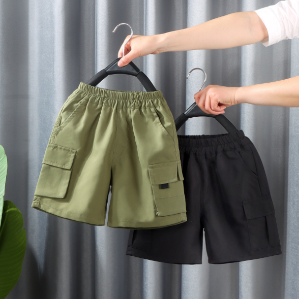 2025夏服新作韓国子供服　かっこいい　5分丈パンツ