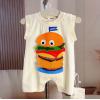 2025夏服新作ベビー服  ハンバーガー  ロンパース