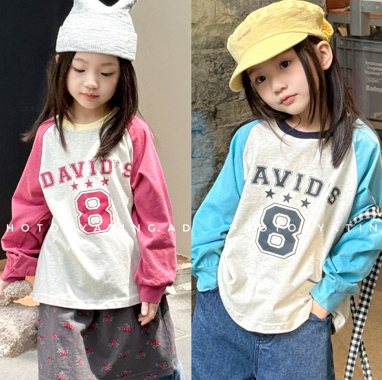 2025秋服新作韓国子供服　女の子　可愛いトップス