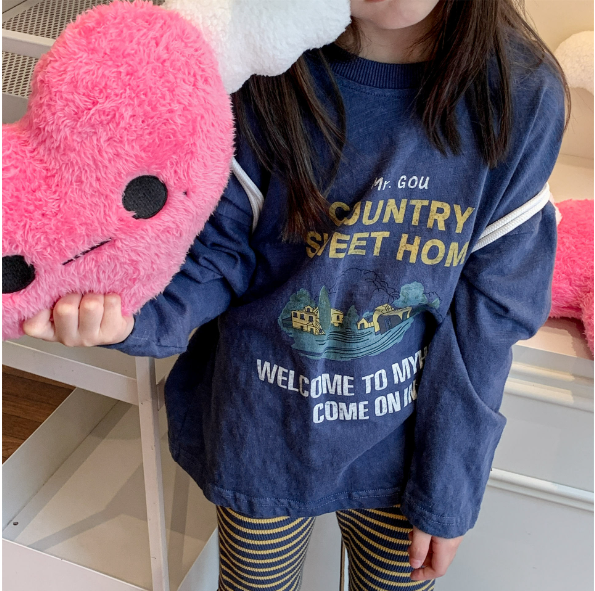 2025秋服新作韓国子供服  Ｔシャツ　トップス