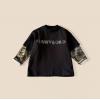 2025秋服新作韓国子供服　重ね着　長袖ｔシャツ