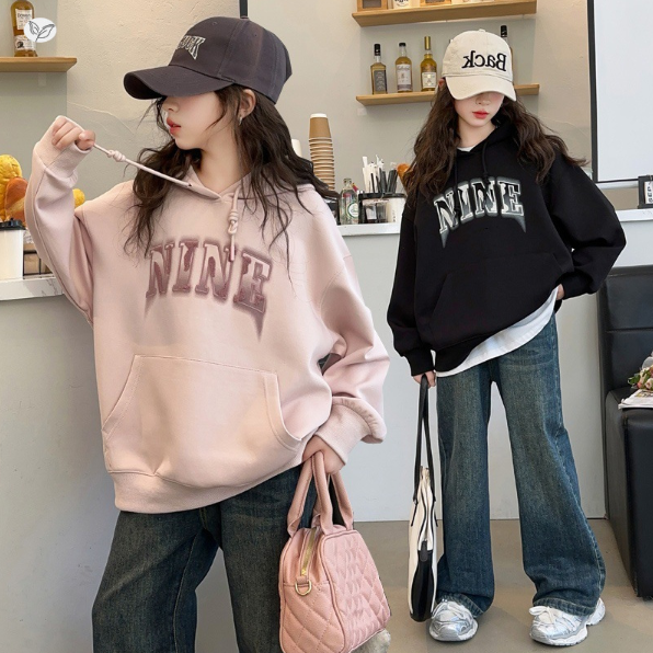 2025秋服新作韓国子供服　英字ロゴ　トップス