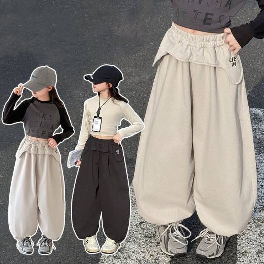 2025秋服新作韓国子供服　女の子　パンツ