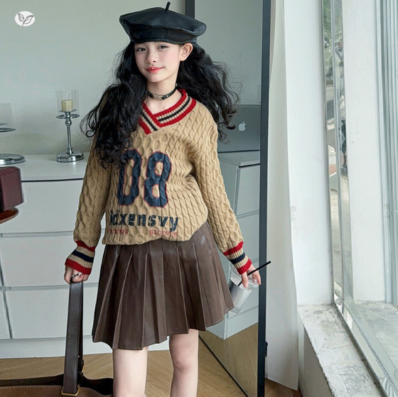 2025秋服新作韓国子供服　人気セーター