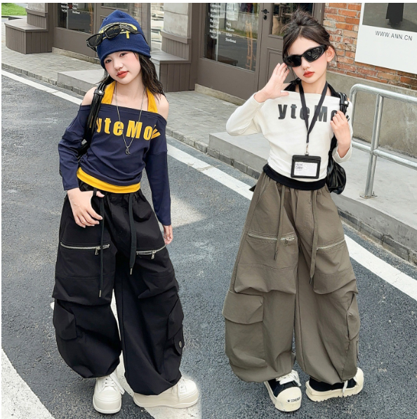 2025秋服新作韓国子供服　英字ロゴ　トップス