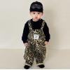 2025秋服新作韓国ベビー服　豹柄　2点セット