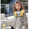 2025秋服新作韓国子供服　英字ロゴ　ボーダー　長袖ｔシャツ