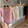 2025秋服新作韓国子供服　リボン　長袖ｔシャツ