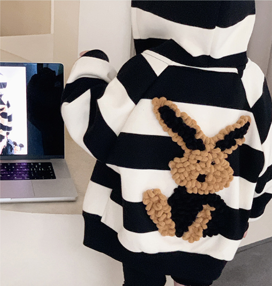 2025秋服新作韓国子供服　ボーダー　アウター