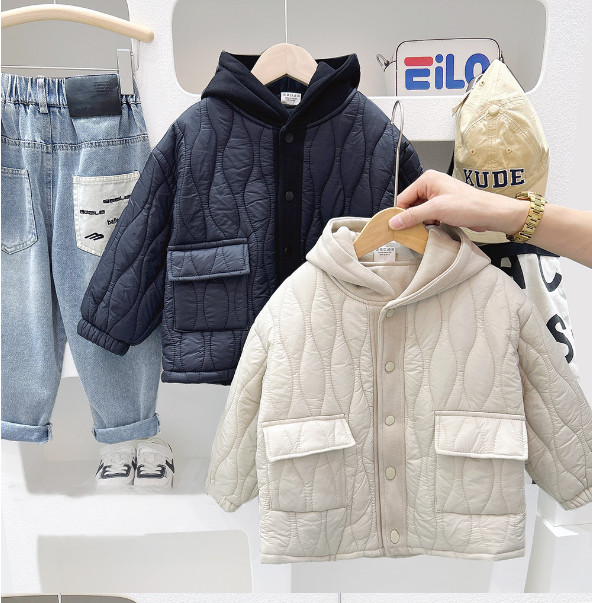 2025冬服新作韓国子供服　綿入れアウター
