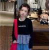 2025秋服新作韓国子供服　FASHION柄　長袖ｔシャツ