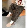 2025冬服新作韓国子供服　豹柄パンツ