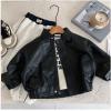2025冬服新作韓国子供服　PU　ジャケット