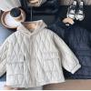 2025冬服新作韓国子供服　フード付きアウター